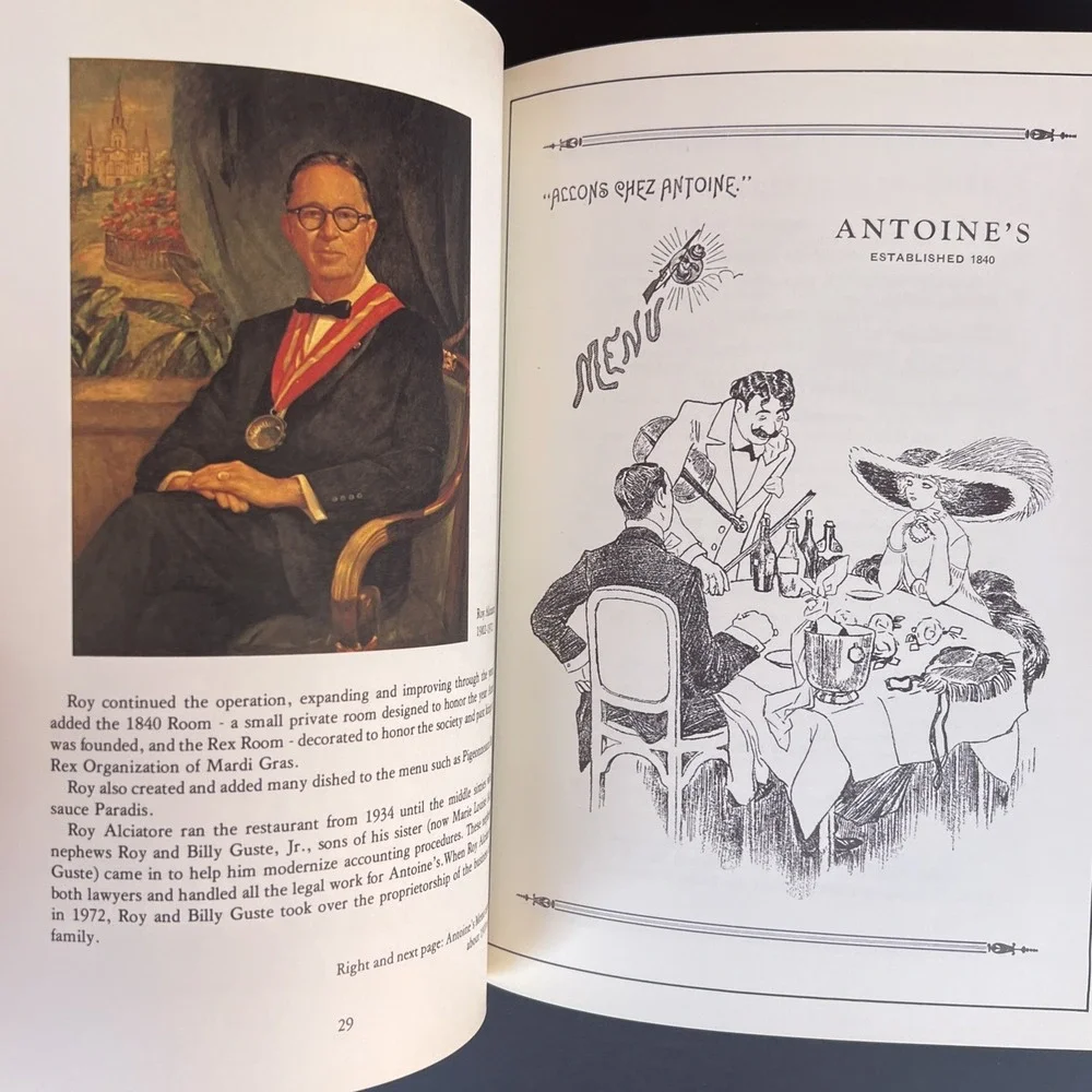 Antoines Restaurant Since 1840 Cookbook Hardcover First Edition 1978 Dust Jacket